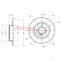 Тормозной диск METZGER 4250032644444 TD70 7O 6110646 1009680 - Изображение 2