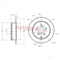 Тормозной диск METZGER Y3CZ P 4250032640910 1009399 6110293 - Изображение 2