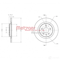 Тормозной диск METZGER U0Y MN 6110352 1009448 4250032641504 - Изображение 2