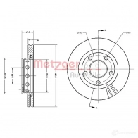 Тормозной диск METZGER 6AP KW 1009492 4250032642006 6110402 - Изображение 2