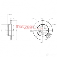 Тормозной диск METZGER 1009279 6110169 UWBFY D 4250032639679 - Изображение 2