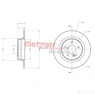 Тормозной диск METZGER 4TFUMK 4 4250032640071 6110209 Mercedes C-Class (W204) 3 Седан 3.0 C 280 4 matic (2081) 231 л.с. 2007 – 2014