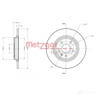 Тормозной диск METZGER 4250032639235 6TSX L0 6110125 Audi A4 (B9) 5 Седан 40 TDI 190 л.с. 2015 – 2024