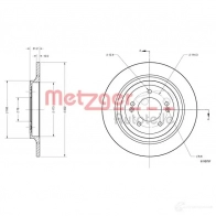 Тормозной диск METZGER 4062101002242 1425078547 5D PHNS 6110797 - Изображение 2