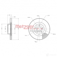 Тормозной диск METZGER 4250032692858 6110750 0WP 7RS 1009776 - Изображение 2