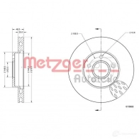 Тормозной диск METZGER W29 453 4250032644666 6110668 1009697 - Изображение 2