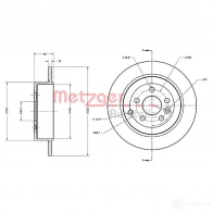 Тормозной диск METZGER 6110366 CTLT 1 1009461 4250032641641 - Изображение 2