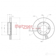 Тормозной диск METZGER 8BU MFA 1009380 6110271 4250032640699 - Изображение 2