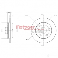 Тормозной диск METZGER 1009563 TSEX 6UP 4250032642969 6110498 - Изображение 2