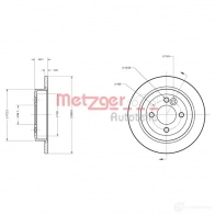 Тормозной диск METZGER FP9C K 1009216 6110105 4250032639037