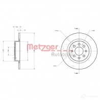 Тормозной диск METZGER Z0RA 6 4250032642419 6110443 1009522 - Изображение 2