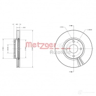 Тормозной диск METZGER 25D90 YY 4250032692834 1009774 6110748 - Изображение 2