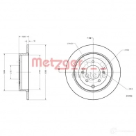 Тормозной диск METZGER 949 NYXD 4062101002235 6110796 1425078546 - Изображение 2
