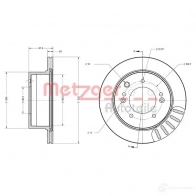 Тормозной диск METZGER IA80 UPG 6110471 4250032642693 1009541 - Изображение 2