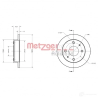 Тормозной диск METZGER 7BJ U3O 4250032642273 1009511 6110429 - Изображение 2
