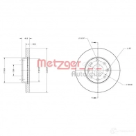 Тормозной диск METZGER 4250032640552 9CJUL U 1009367 6110257 - Изображение 2