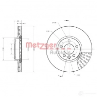 Тормозной диск METZGER TPKZ H9 1009662 4250032644192 6110621 - Изображение 2