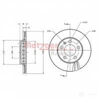 Тормозной диск METZGER 4250032642013 1009493 W4HGM E1 6110403 - Изображение 4
