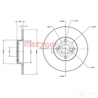Тормозной диск METZGER 5U2 F31 4250032641597 6110361 1009456 - Изображение 2