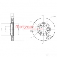 Тормозной диск METZGER N VGOB 1009692 6110661 4250032644598 - Изображение 2