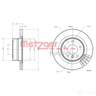 Тормозной диск METZGER 3CRWR XI 1425078522 4062101002006 6110769 - Изображение 2