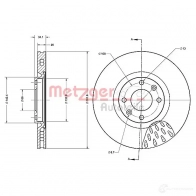 Тормозной диск METZGER 4250032643119 6110513 1009576 Y059 EFX - Изображение 2