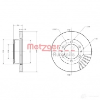 Тормозной диск METZGER 6110739 KB 2RQ 1009765 4250032692247 - Изображение 2