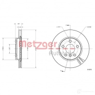Тормозной диск METZGER 4062101002112 1425078534 A57 5J 6110783 - Изображение 2