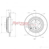 Тормозной диск METZGER C 6PXYMR 1009620 4250032643652 6110567