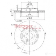 Тормозной диск METZGER 5 MDPRM3 Mini Cooper 8020584017838 25116v