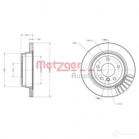 Тормозной диск METZGER 1004329 F8 WPWZ0 25192v