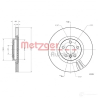 Тормозной диск METZGER 8B2 O2B 6110785 1425078536 4062101002136 - Изображение 2