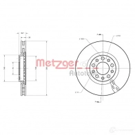 Тормозной диск METZGER 1009582 LO 9CL 4250032643171 6110519 - Изображение 2