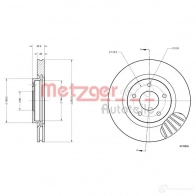 Тормозной диск METZGER 4062101002280 6110803 G1F465 D 1425078551 - Изображение 2