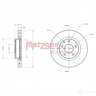 Тормозной диск METZGER 6110755 4250032700669 1009781 U5QBN WJ - Изображение 2