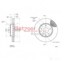 Тормозной диск METZGER M9AK UO 6110922 1437616195 - Изображение 2