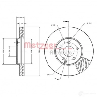 Тормозной диск METZGER 4250032643850 1009635 6110587 2 SQYF - Изображение 2