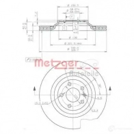 Тормозной диск METZGER 24892 Audi A6 (C6) 3 Универсал 3.0 Tdi Quattro 233 л.с. 2006 – 2008 8020584248928 ROLD 4