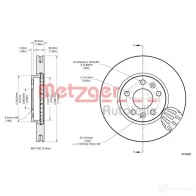 Тормозной диск METZGER 8MMI 6C7 6110942 1437617859 - Изображение 2