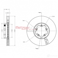 Тормозной диск METZGER 5PX 88R 1425078672 6110827 4062101012937 - Изображение 2