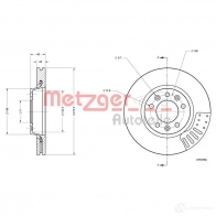 Тормозной диск METZGER 1425078539 6110788 XHES 1 4062101002167 - Изображение 2