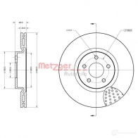 Тормозной диск METZGER 6110842 1437616830 SL9E 7 - Изображение 2
