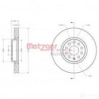 Тормозной диск METZGER 6110486 ENW W7 4250032642846 1009553 - Изображение 2