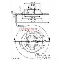 Тормозной диск METZGER 8020584024980 Audi A6 (C6) 3 Универсал 3.0 Tdi Quattro 233 л.с. 2006 – 2008 14850v VN0 RK
