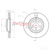 Тормозной диск METZGER CI3 9QSX 1009743 4250032645151 6110717