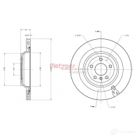 Тормозной диск METZGER 1 T0NO7 6110830 1425078675 4062101006400 - Изображение 2
