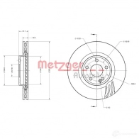 Тормозной диск METZGER 1009772 4250032692810 6110746 JB 188LW - Изображение 2