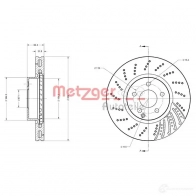 Тормозной диск METZGER 1009566 6110501 4250032642990 4GQN O - Изображение 2