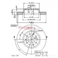 Тормозной диск METZGER 8020584243718 24371e P5PEJ 4S 1423328230