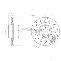 Тормозной диск METZGER 1425078676 NI8T R 6110832 4062101006417 - Изображение 2